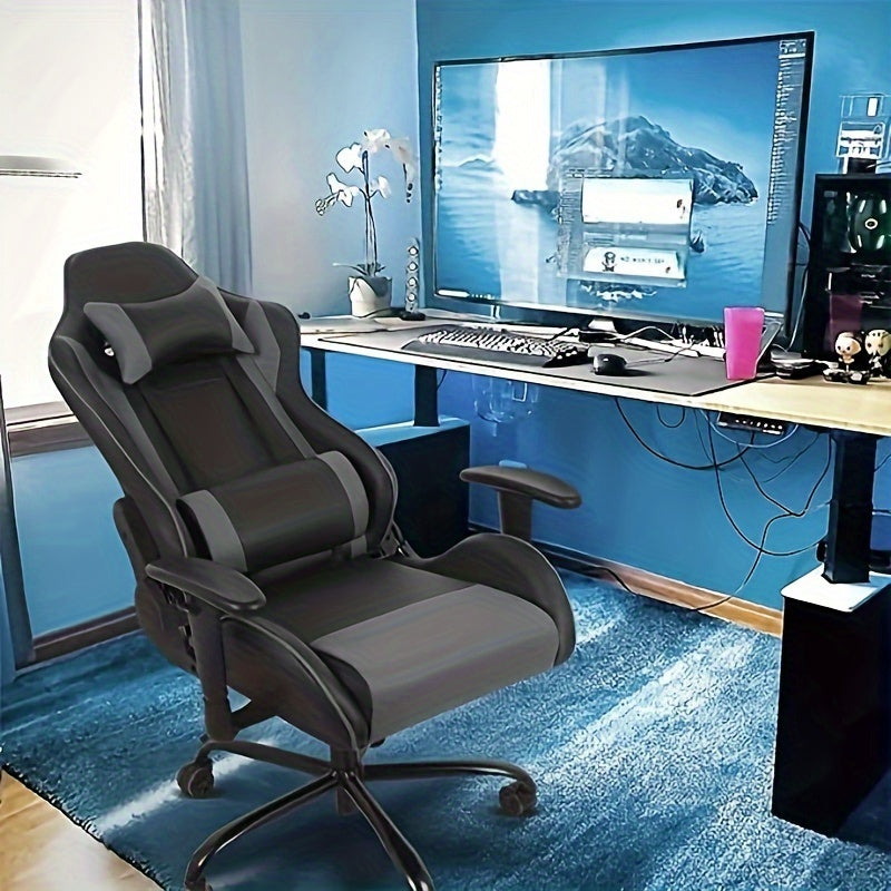 Recliner Executive Chair Ergonomic Gaming Chair Home Office Desk Chair With Wheels High Back Computer Chair With Lift Armrest, Lumbar Support, Headrest