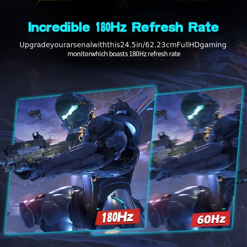 Gawfolk 32-Inch Curved Gaming Monitor 180Hz FHD 1080P, Frameless 1500R PC Computer Screen with VESA Mount, Immersive Wide-Angle View for Gaming & Multimedia, Sleek Frameless Design, High Resolution Screen