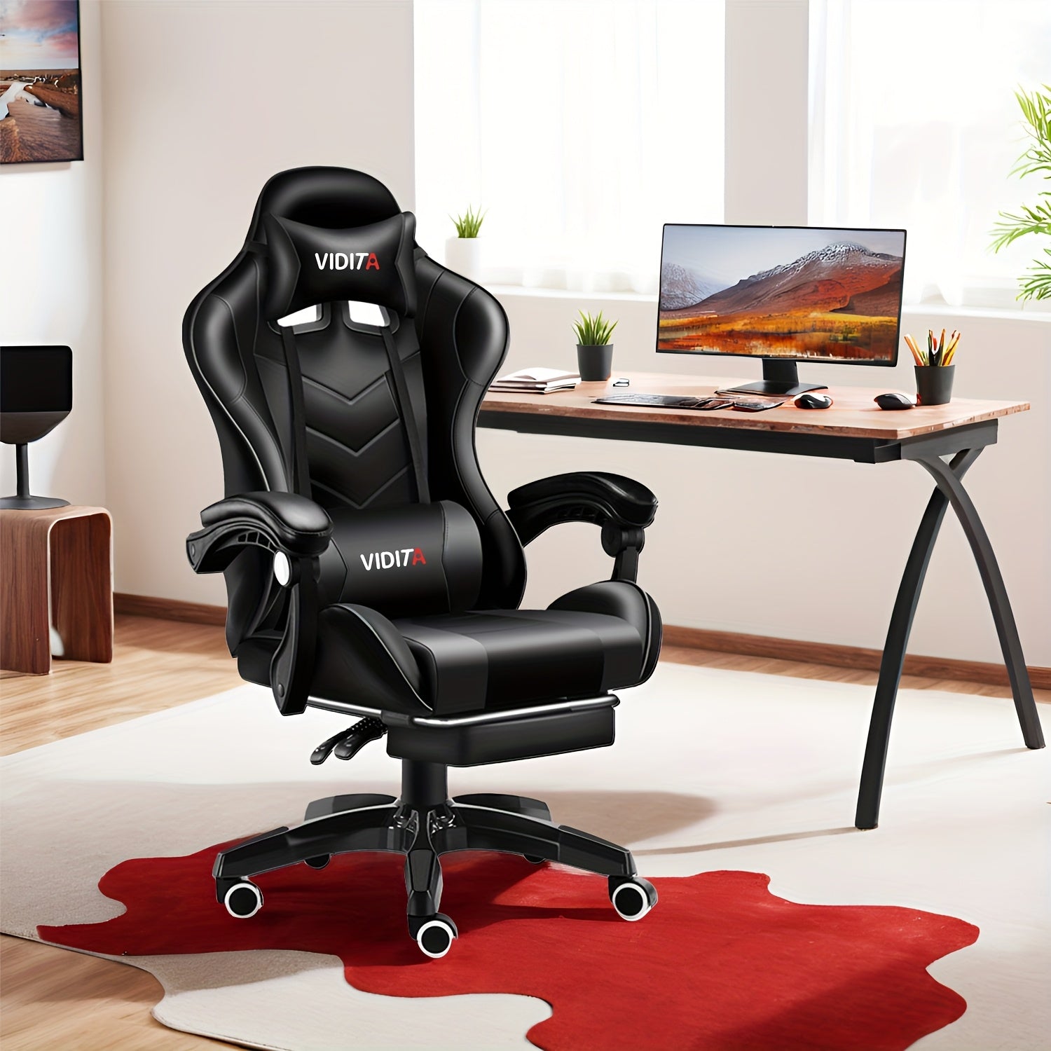 Ergonomic Gaming Chair Designed for Adults And Teens, Featuring a Racing Style Suitable for Office Use And Equipped with Lumbar Support.