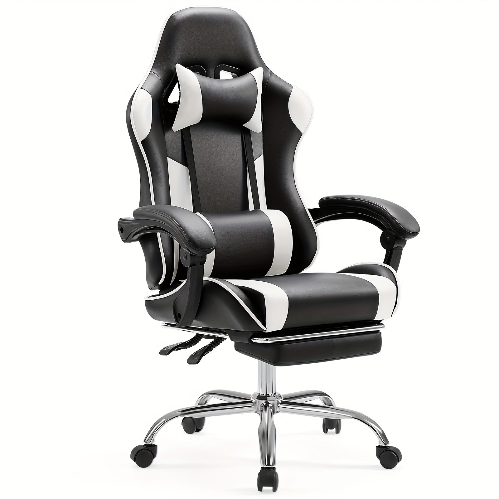 Recliner Executive Chair Ergonomic Gaming Chair Home Office Desk Chair With Wheels High Back Computer Chair With Lift Armrest, Lumbar Support, Headrest