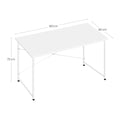 WOLTU Metal Frame Computer Desk Office Writing Study  Gaming Table Modern Large Office Workstation Desk for Home Office Bedroom