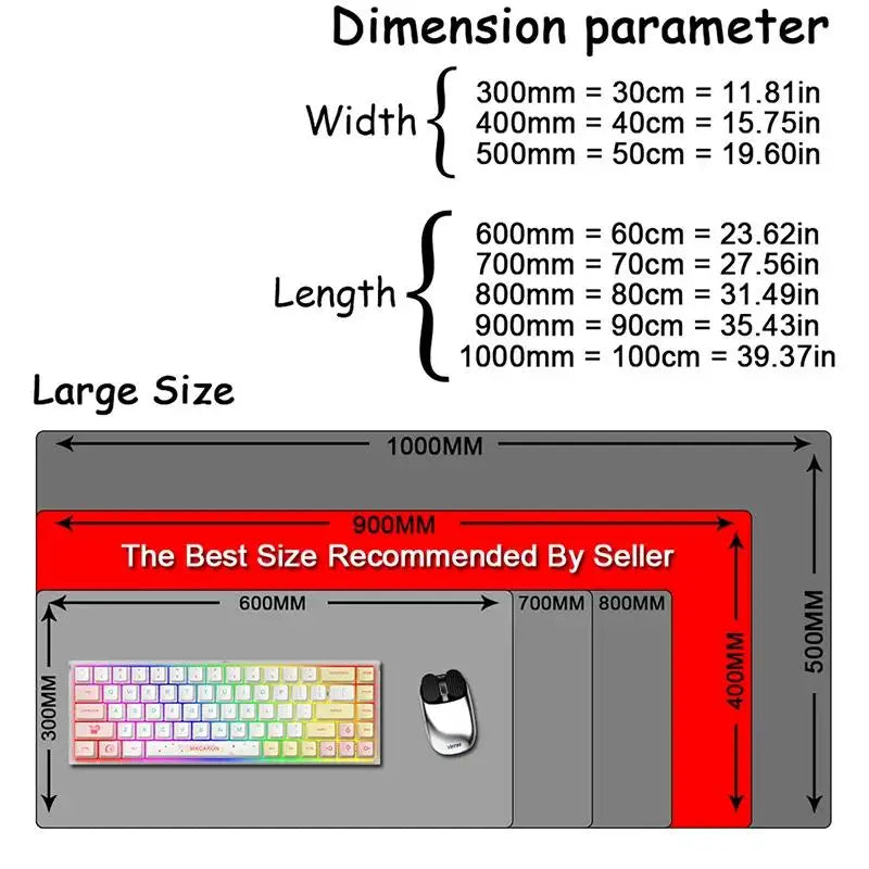 Gaming Mouse Pad HD Mousepad Gamer Desk Mat Large Keyboard Pad Xll Carpet Computer Table Surface For Accessories Xl Ped Mauspad