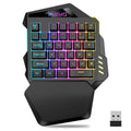 One-handed gaming keyboard 2.4G wireless light left hand gaming keyboard