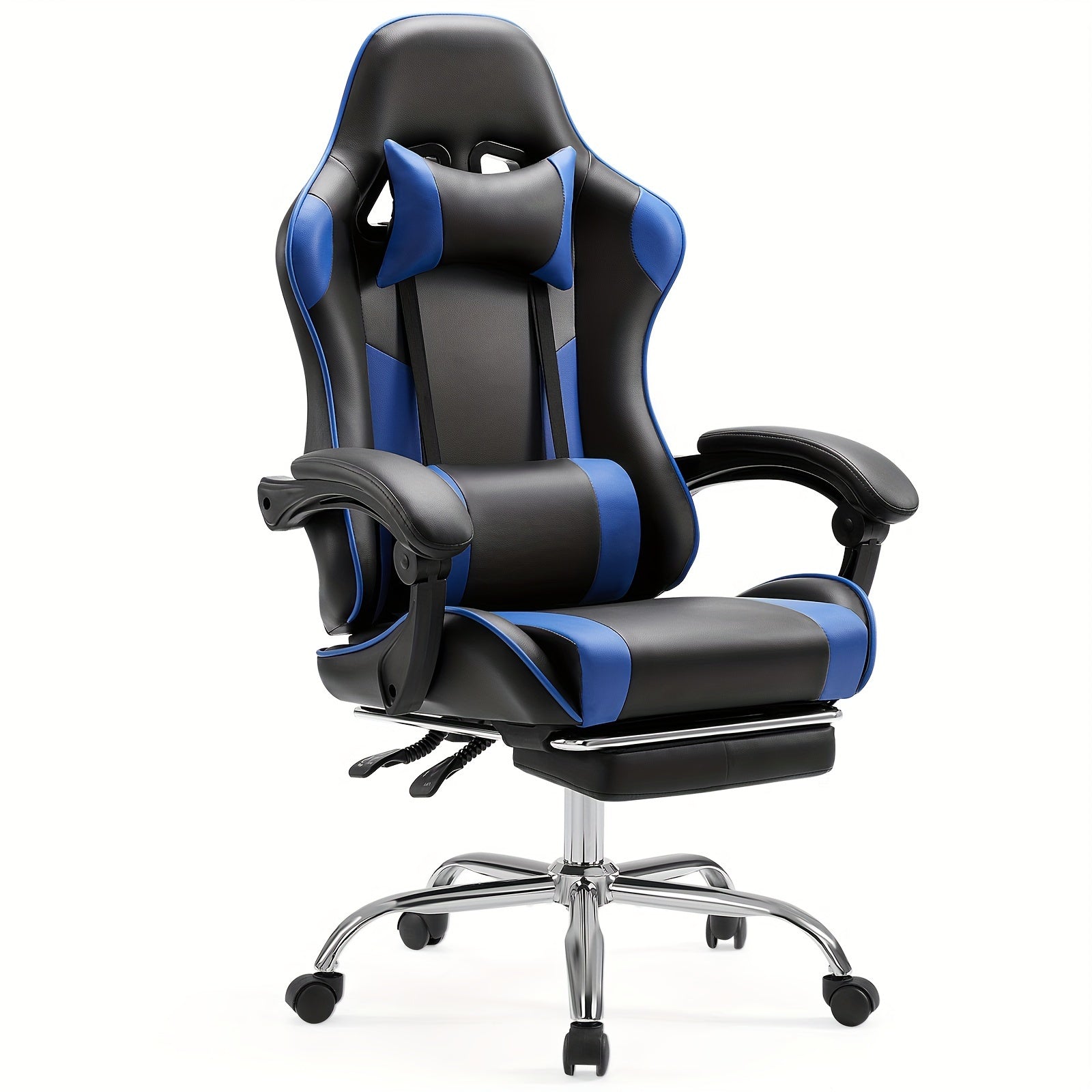 Recliner Executive Chair Ergonomic Gaming Chair Home Office Desk Chair With Wheels High Back Computer Chair With Lift Armrest, Lumbar Support, Headrest